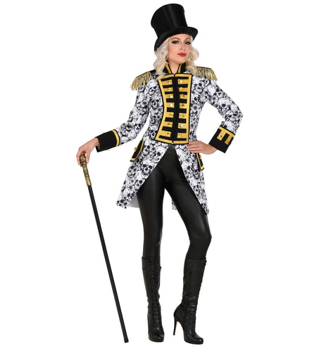 e-carnavalskleding-SYK Slipjas halloween schedels dames