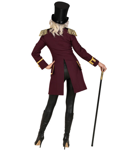 e-carnavalskleding-SYK Slipjas rood/ bordeaux dames