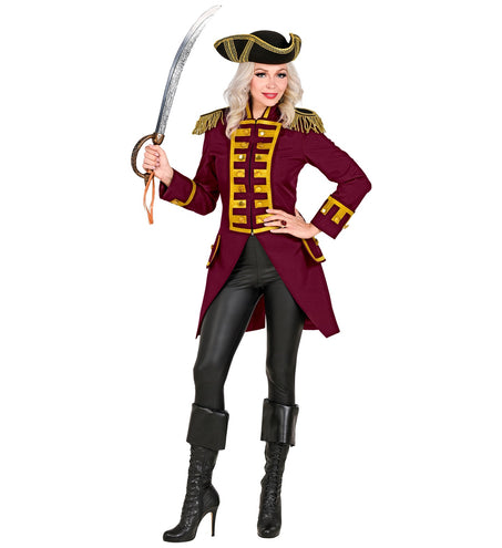 e-carnavalskleding-SYK Slipjas rood/ bordeaux dames