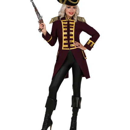 e-carnavalskleding-SYK Slipjas rood/ bordeaux dames