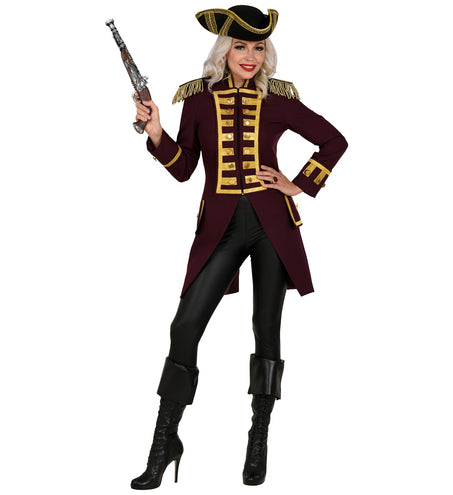 e-carnavalskleding-SYK Slipjas rood/ bordeaux dames