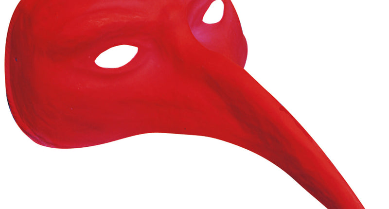 e-carnavalskleding-SYK Snavel masker rood Venetiaans