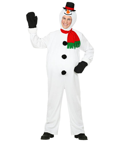 e-carnavalskleding-SYK Sneeuwpop jumpsuit volwassenen