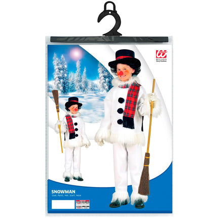 e-carnavalskleding-SYK Sneeuwpop pak Kind Flanel & Plushe