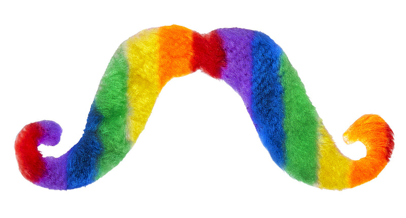e-carnavalskleding-SYK Snor regenboogkleuren
