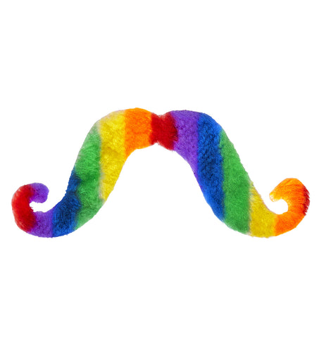 e-carnavalskleding-SYK Snor regenboogkleuren