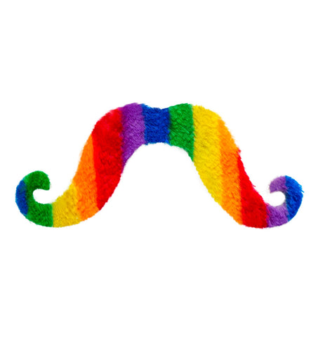 e-carnavalskleding-SYK Snor regenboogkleuren