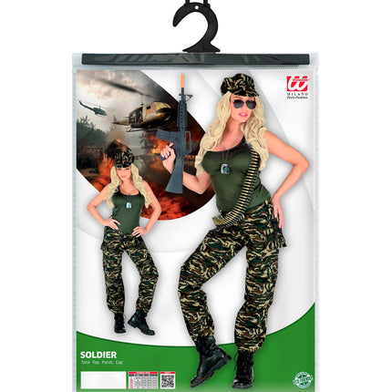 e-carnavalskleding-SYK Soldaten kostuum dames