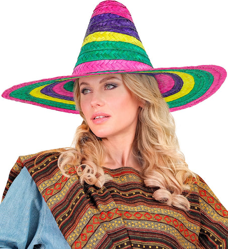 e-carnavalskleding-SYK Sombrero 50cm veelkleurig Annie