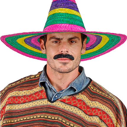 e-carnavalskleding-SYK Sombrero 50cm veelkleurig Annie