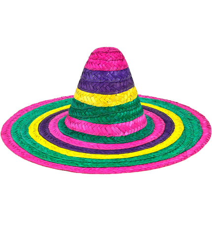 e-carnavalskleding-SYK Sombrero 50cm veelkleurig Annie