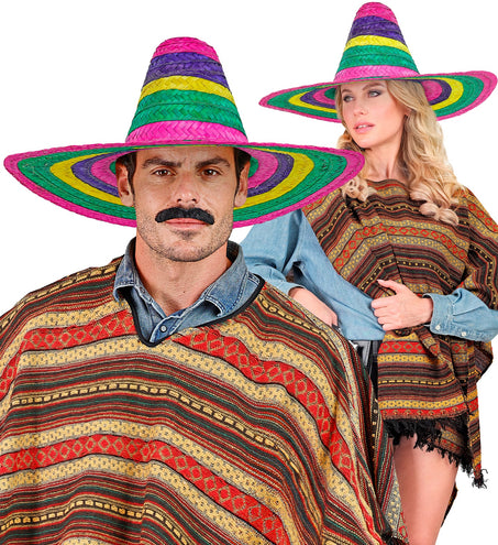 e-carnavalskleding-SYK Sombrero 50cm veelkleurig Annie