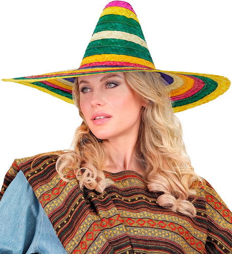 e-carnavalskleding-SYK Sombrero 50cm veelkleurig Hannie