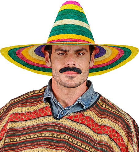 e-carnavalskleding-SYK Sombrero 50cm veelkleurig Hannie