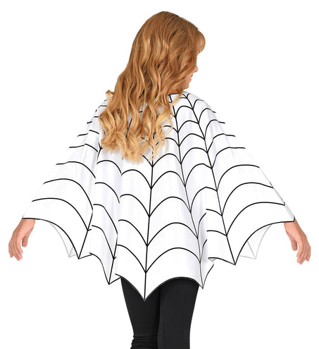 e-carnavalskleding-SYK Spinnenweb poncho kinderen