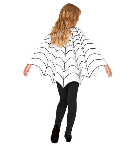e-carnavalskleding-SYK Spinnenweb poncho kinderen