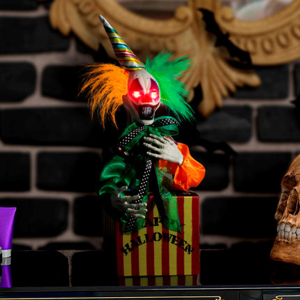 e-carnavalskleding-SYK Springende clown uit doos