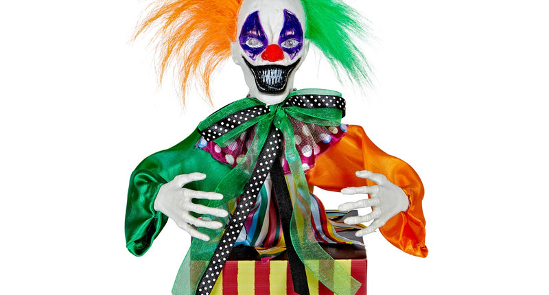 e-carnavalskleding-SYK Springende clown uit doos