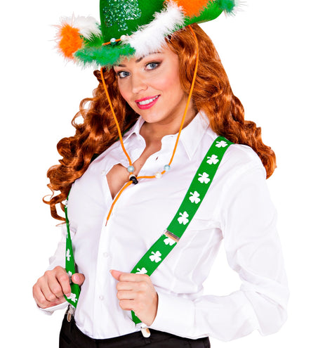 e-carnavalskleding-SYK St. Patrick's day bretels klavertje
