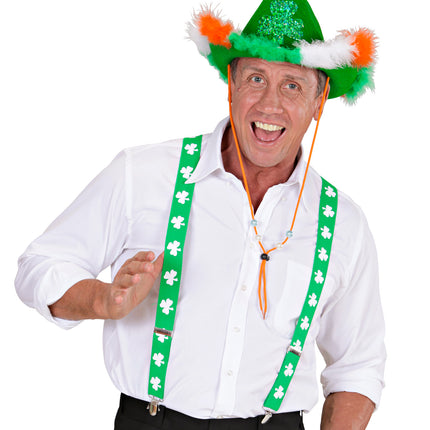 e-carnavalskleding-SYK St. Patrick's day bretels klavertje