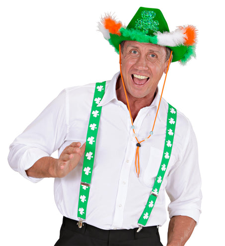 e-carnavalskleding-SYK St. Patrick's day bretels klavertje