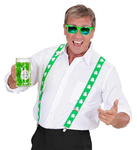 e-carnavalskleding-SYK St. Patrick's day bretels klavertje