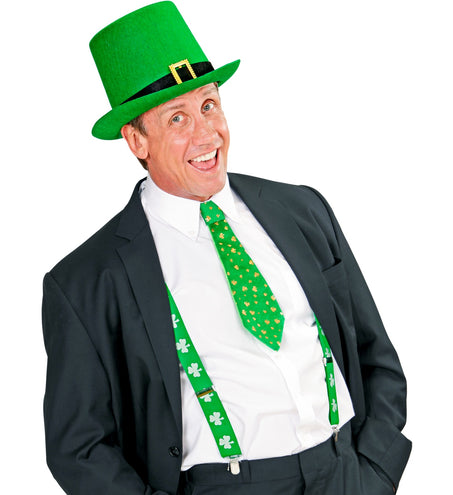 e-carnavalskleding-SYK St. Patrick's day bretels klavertje