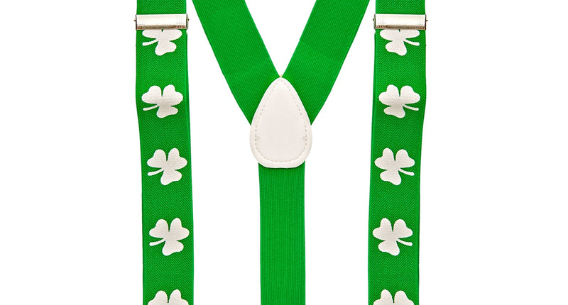 e-carnavalskleding-SYK St. Patrick's day bretels klavertje