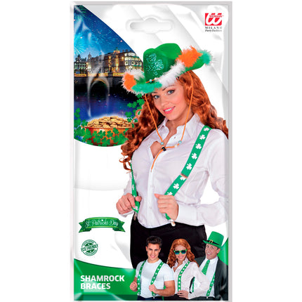 e-carnavalskleding-SYK St. Patrick's day bretels klavertje