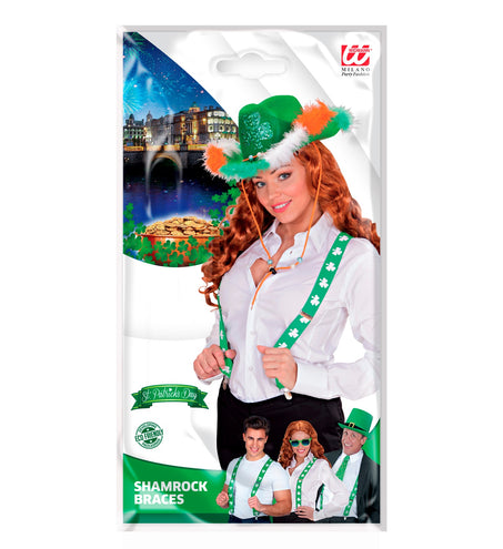 e-carnavalskleding-SYK St. Patrick's day bretels klavertje