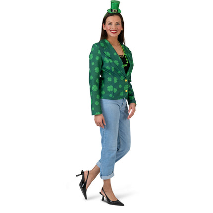 e-carnavalskleding-SYK St. Patricks Day colbert jasje dames