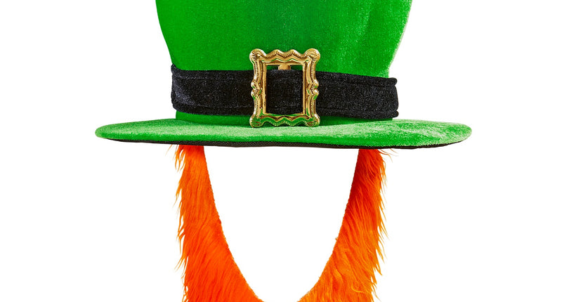 e-carnavalskleding-SYK St. Patricks day hoge groene hoed met baard