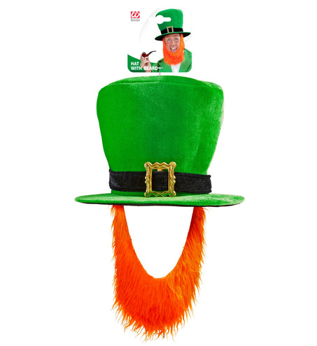 e-carnavalskleding-SYK St. Patricks day hoge groene hoed met baard