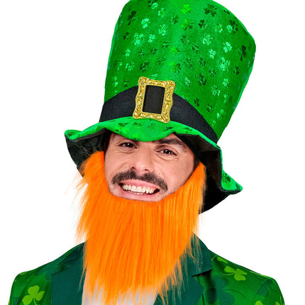 e-carnavalskleding-SYK St Patricks Day hoge hoed met baard