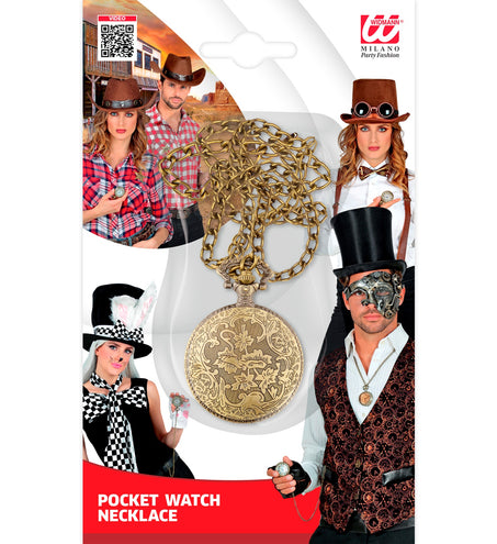 e-carnavalskleding-SYK Steampunk horloge aan ketting