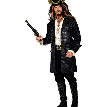 e-carnavalskleding-SYK Steampunk jas lederlook heren
