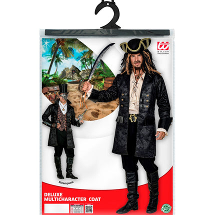 e-carnavalskleding-SYK Steampunk jas lederlook heren