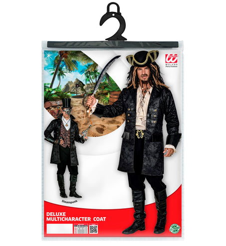 e-carnavalskleding-SYK Steampunk jas lederlook heren