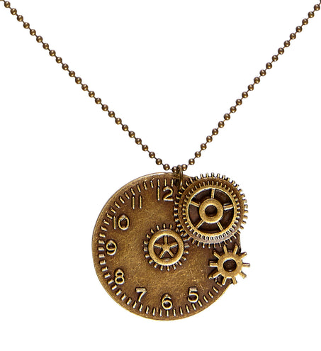 e-carnavalskleding-SYK Steampunk ketting bruin