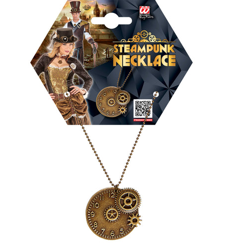 e-carnavalskleding-SYK Steampunk ketting bruin