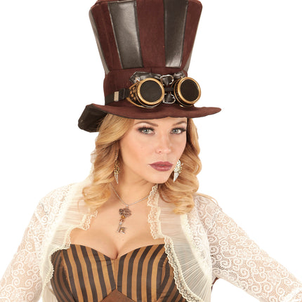 e-carnavalskleding-SYK Steampunk ketting sleutel