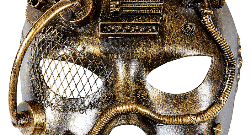 e-carnavalskleding-SYK Steampunk masker koper