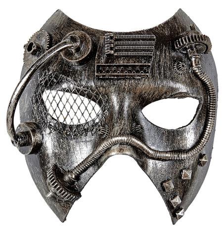 e-carnavalskleding-SYK Steampunk masker zwart zilver