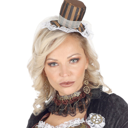 e-carnavalskleding-SYK Steampunk oorbellen tandwielen
