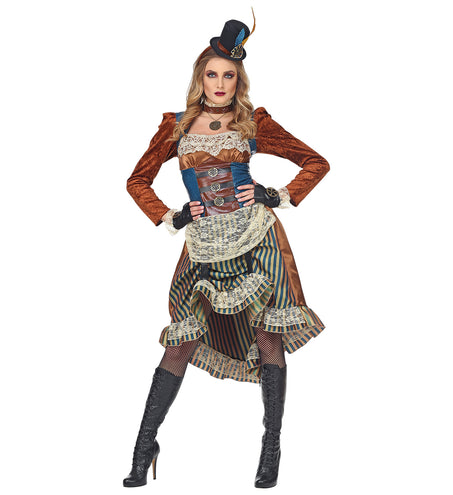 e-carnavalskleding-SYK Steampunk pak Lizzy dames