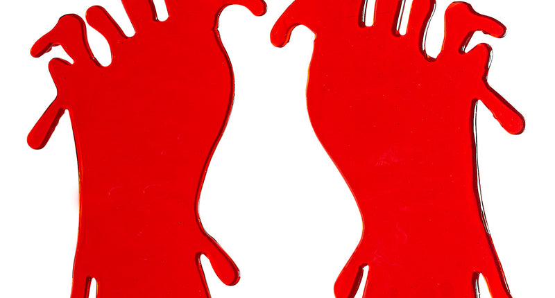 e-carnavalskleding-SYK Sticker bloederige voeten