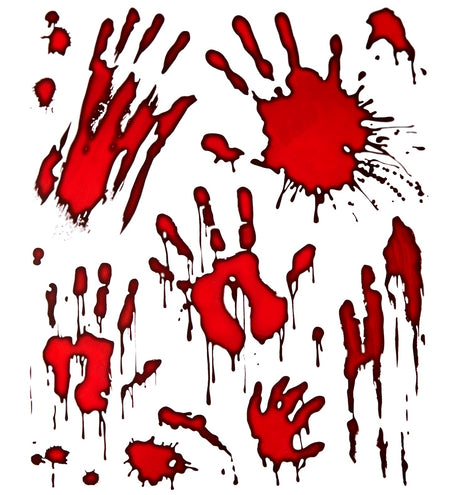 e-carnavalskleding-SYK Stickers bloederige hand