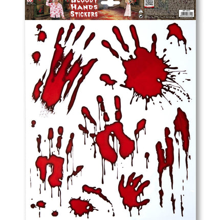 e-carnavalskleding-SYK Stickers bloederige hand