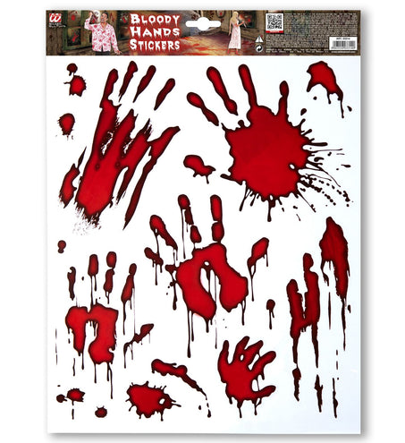 e-carnavalskleding-SYK Stickers bloederige hand