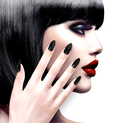 e-carnavalskleding-SYK Stiletto nagels zwart